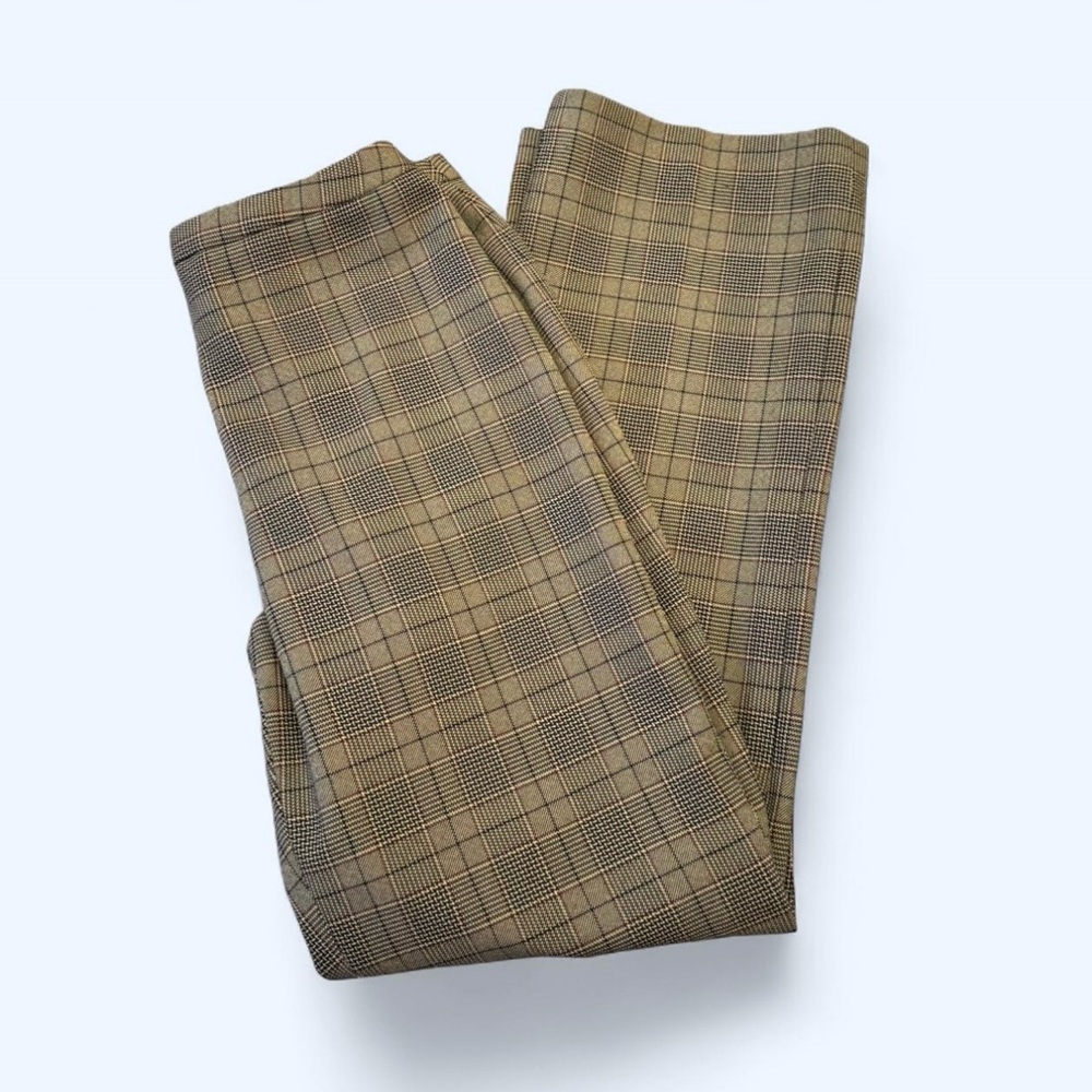 #Vintage Jones New York Checkered Brown Pants